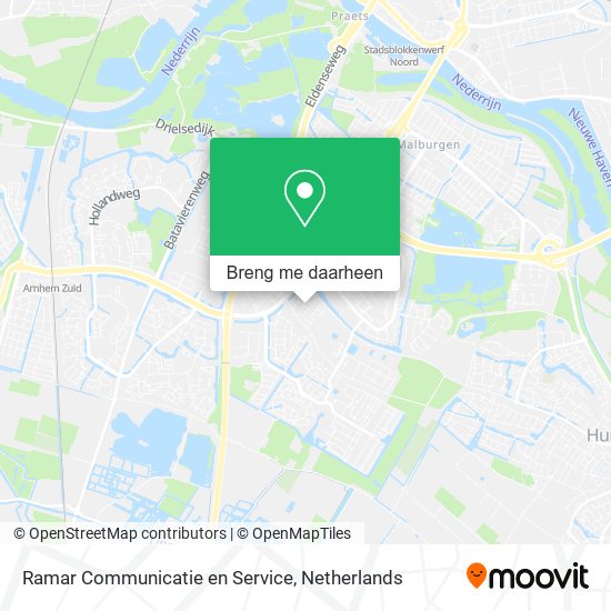 Ramar Communicatie en Service kaart