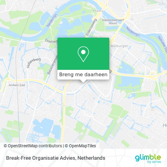 Break-Free Organisatie Advies kaart