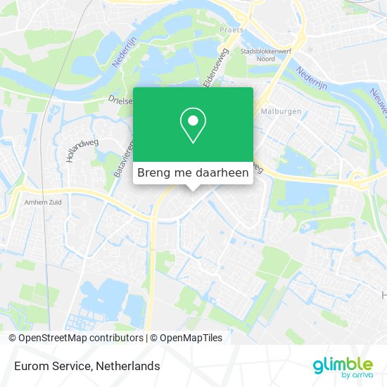 Eurom Service kaart