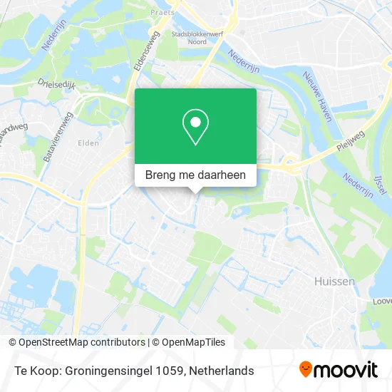 Te Koop: Groningensingel 1059 kaart