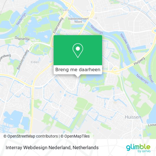 Interray Webdesign Nederland kaart