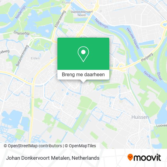 Johan Donkervoort Metalen kaart