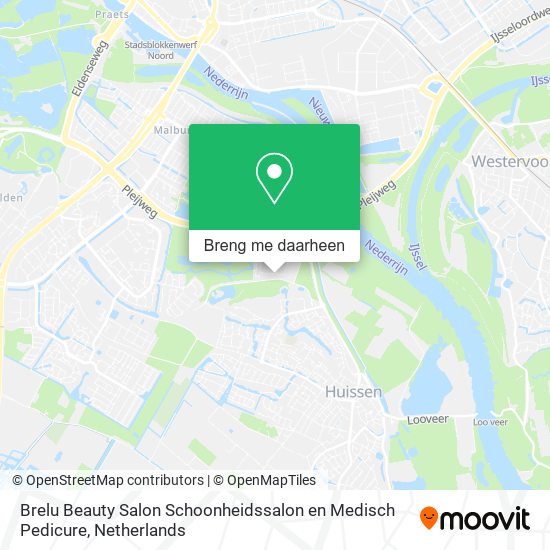 Brelu Beauty Salon Schoonheidssalon en Medisch Pedicure kaart