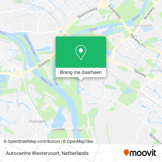 Autocentre Westervoort kaart