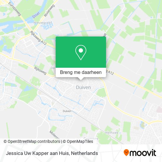 Jessica Uw Kapper aan Huis kaart