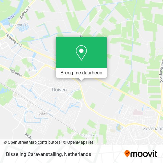 Bisseling Caravanstalling kaart
