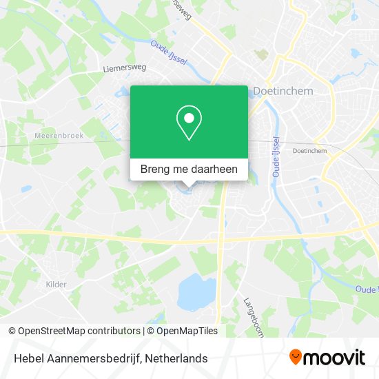 Hebel Aannemersbedrijf kaart