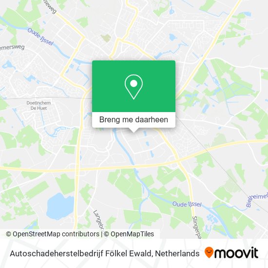 Autoschadeherstelbedrijf Fölkel Ewald kaart
