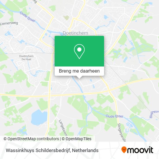 Wassinkhuys Schildersbedrijf kaart