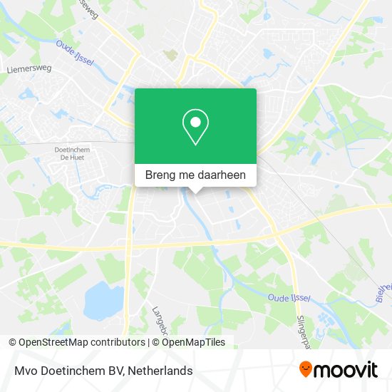 Mvo Doetinchem BV kaart