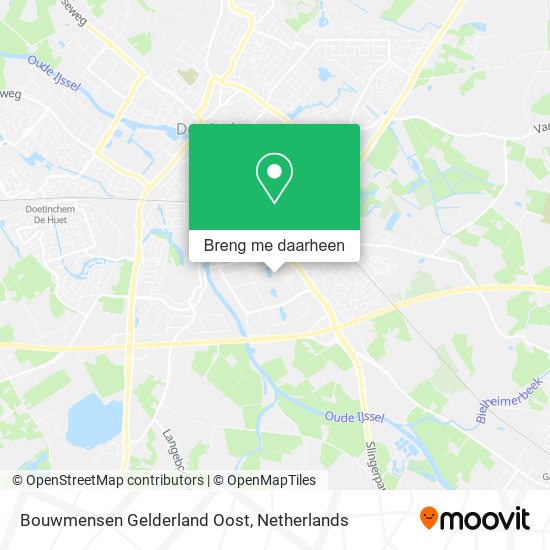 Bouwmensen Gelderland Oost kaart