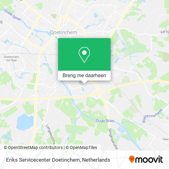 Eriks Servicecenter Doetinchem kaart