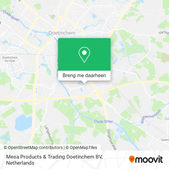 Mesa Products & Trading Doetinchem BV kaart