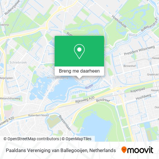 Paaldans Vereniging van Ballegooijen kaart