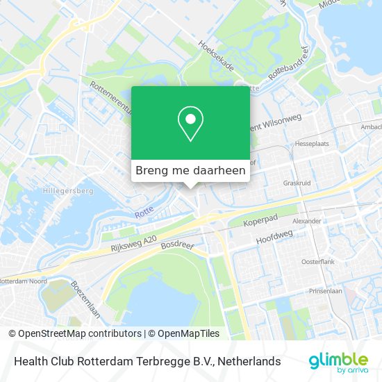 Health Club Rotterdam Terbregge B.V. kaart