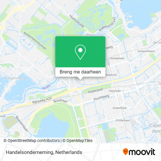 Handelsonderneming kaart