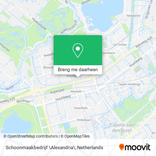 Schoonmaakbedrijf \Alexandria\ kaart