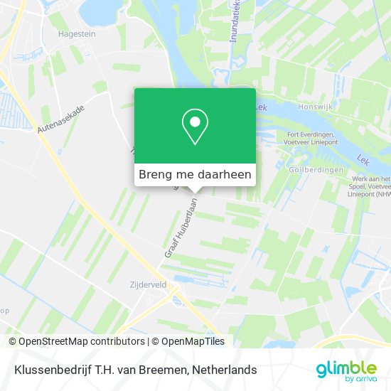 Klussenbedrijf T.H. van Breemen kaart