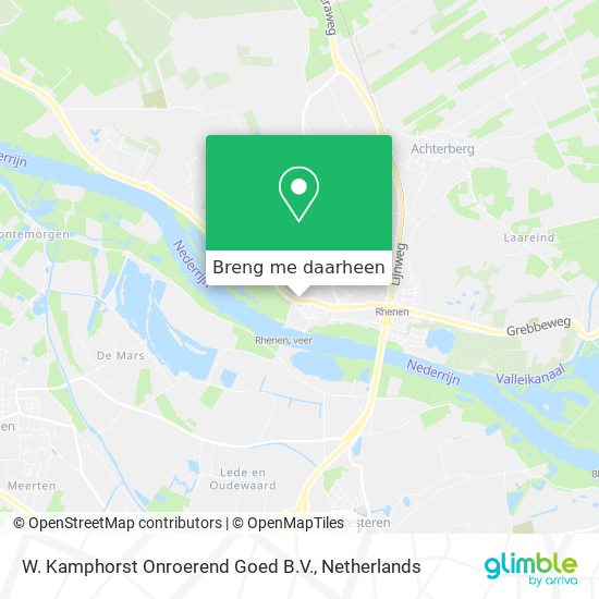 W. Kamphorst Onroerend Goed B.V. kaart