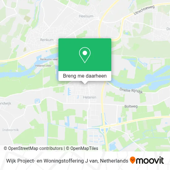 Wijk Project- en Woningstoffering J van kaart