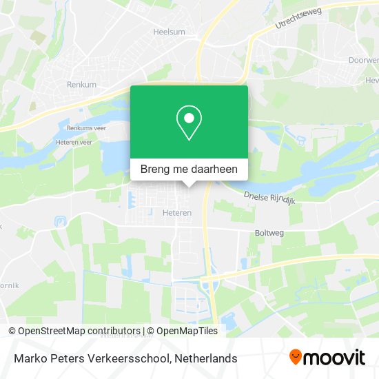 Marko Peters Verkeersschool kaart
