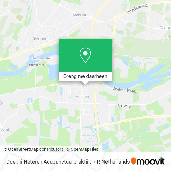 Doekhi Heteren Acupunctuurpraktijk R P kaart