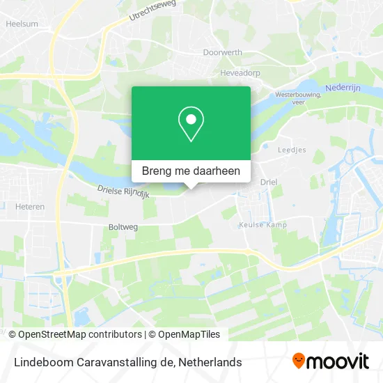 Lindeboom Caravanstalling de kaart