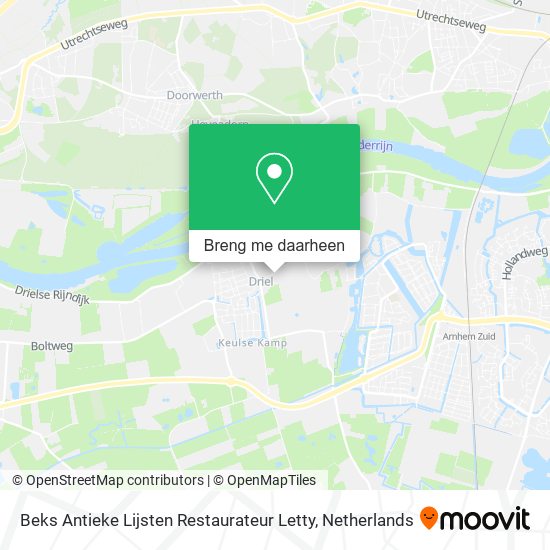 Beks Antieke Lijsten Restaurateur Letty kaart