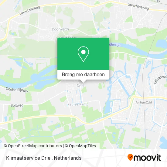 Klimaatservice Driel kaart