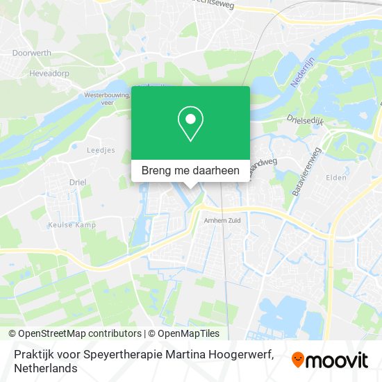 Praktijk voor Speyertherapie Martina Hoogerwerf kaart