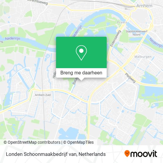 Londen Schoonmaakbedrijf van kaart