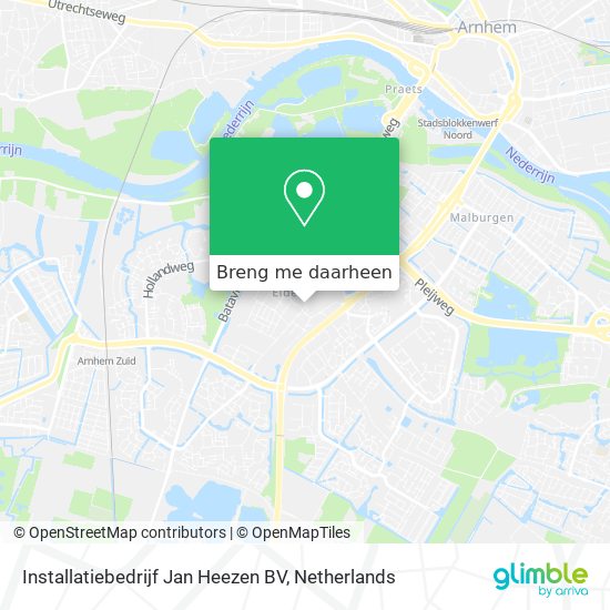 Installatiebedrijf Jan Heezen BV kaart