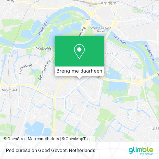 Pedicuresalon Goed Gevoet kaart