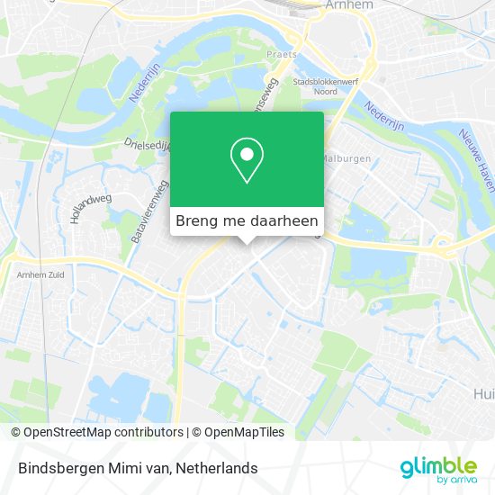 Bindsbergen Mimi van kaart