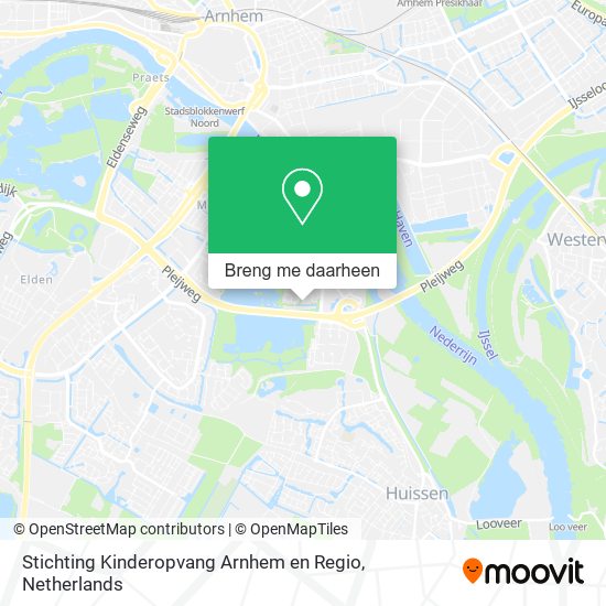 Stichting Kinderopvang Arnhem en Regio kaart