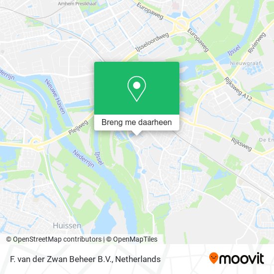 F. van der Zwan Beheer B.V. kaart