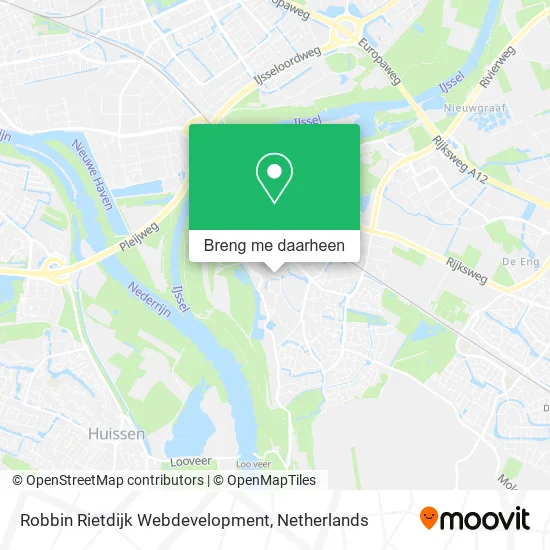 Robbin Rietdijk Webdevelopment kaart
