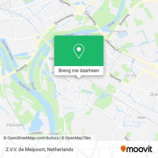 Z.V.V. de Meipoort kaart