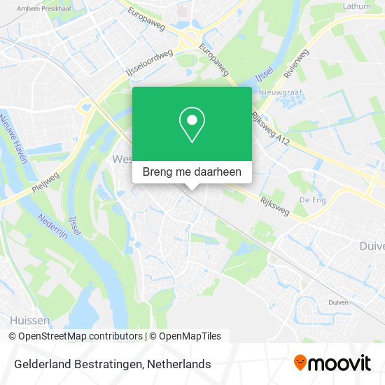 Gelderland Bestratingen kaart
