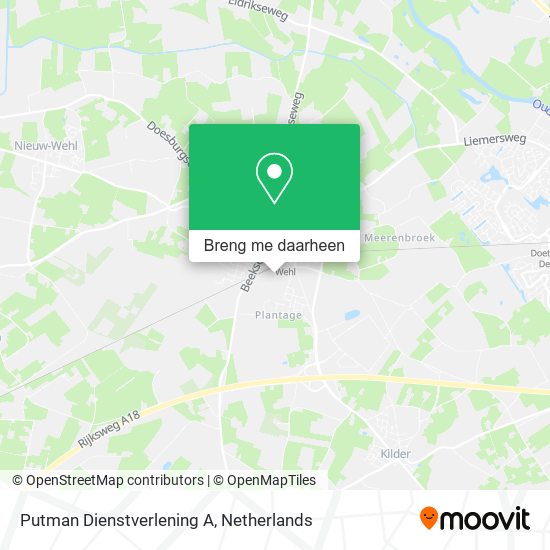 Putman Dienstverlening A kaart