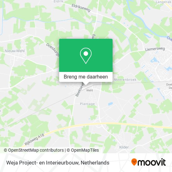 Weja Project- en Interieurbouw kaart