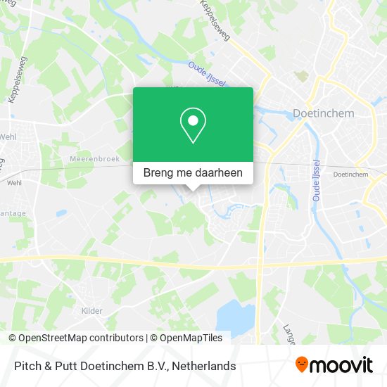 Pitch & Putt Doetinchem B.V. kaart