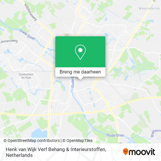 Henk van Wijk Verf Behang & Interieurstoffen kaart