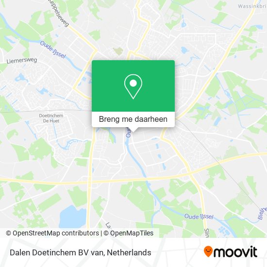 Dalen Doetinchem BV van kaart