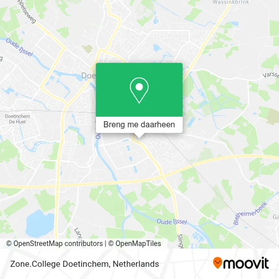 Zone.College Doetinchem kaart