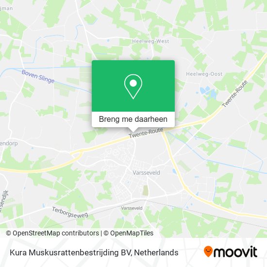 Kura Muskusrattenbestrijding BV kaart