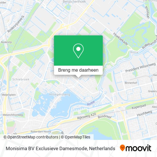 Monisima BV Exclusieve Damesmode kaart