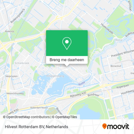 Hilvest Rotterdam BV kaart