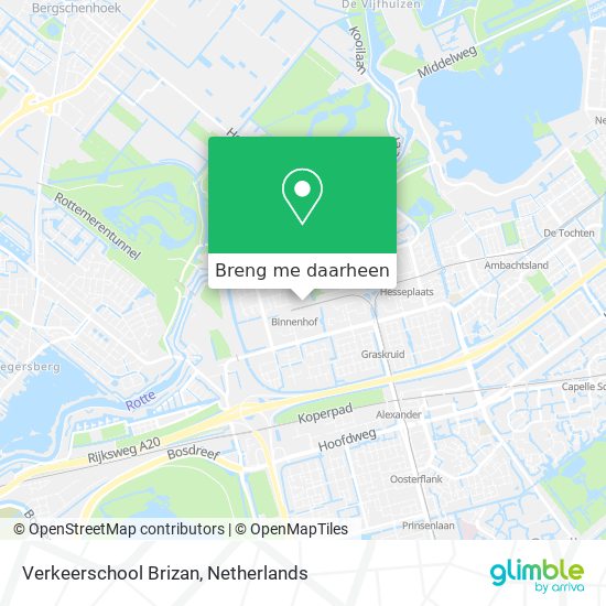 Verkeerschool Brizan kaart