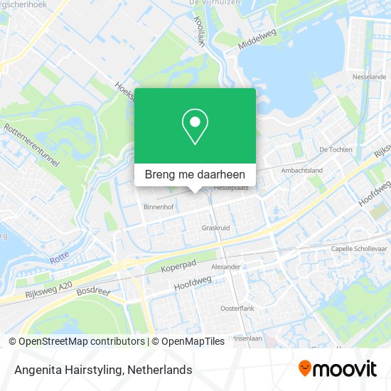 Angenita Hairstyling kaart